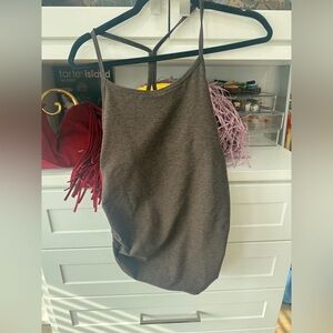 Women's Brown Spaghetti Strap Maternity Tank Top